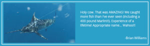Wahoo Fishing Charters Charleston Testimonial