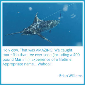 Wahoo Fishing Charters Charleston Testimonial